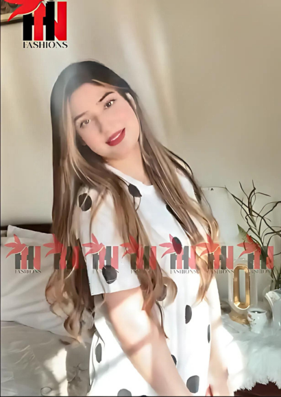 Black & White Doted Printed Night Suit