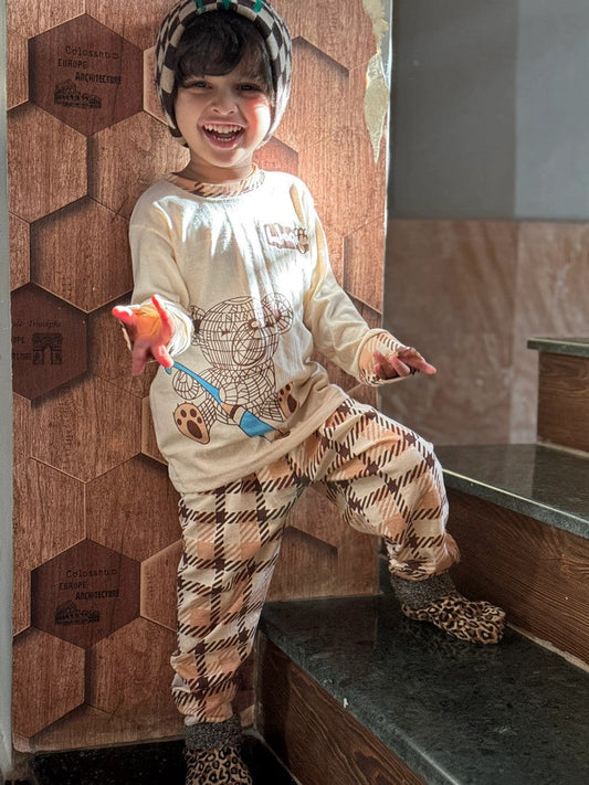 Hockey Bear Printed Kids Wear (Each)