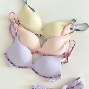 Comfortable Soft Thin Pad Bra & Panty Set