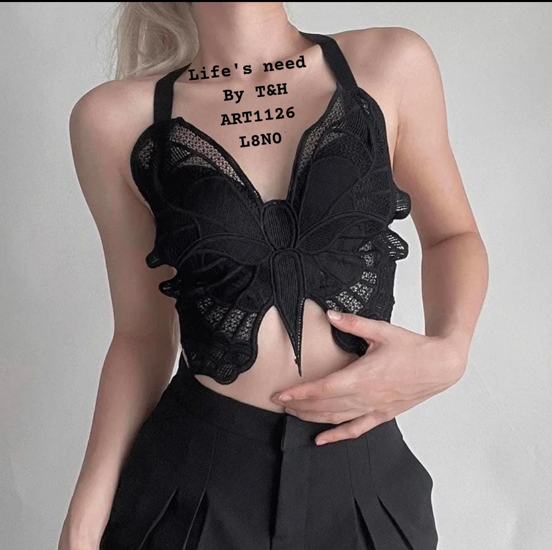 butterfly paded bra