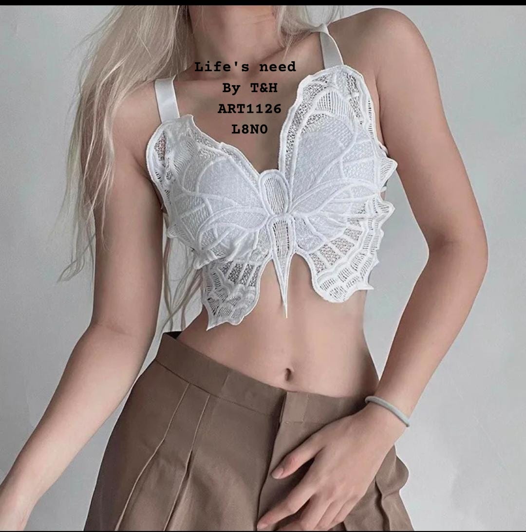 butterfly paded bra