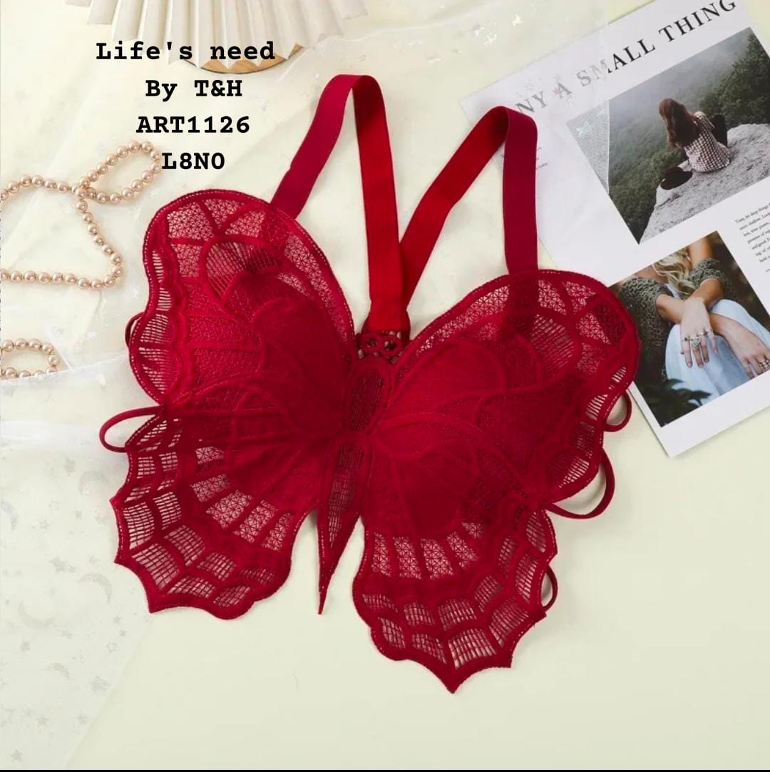 butterfly paded bra