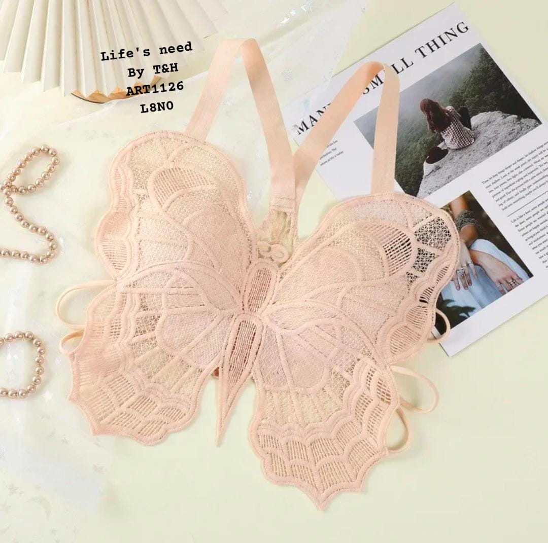 butterfly paded bra