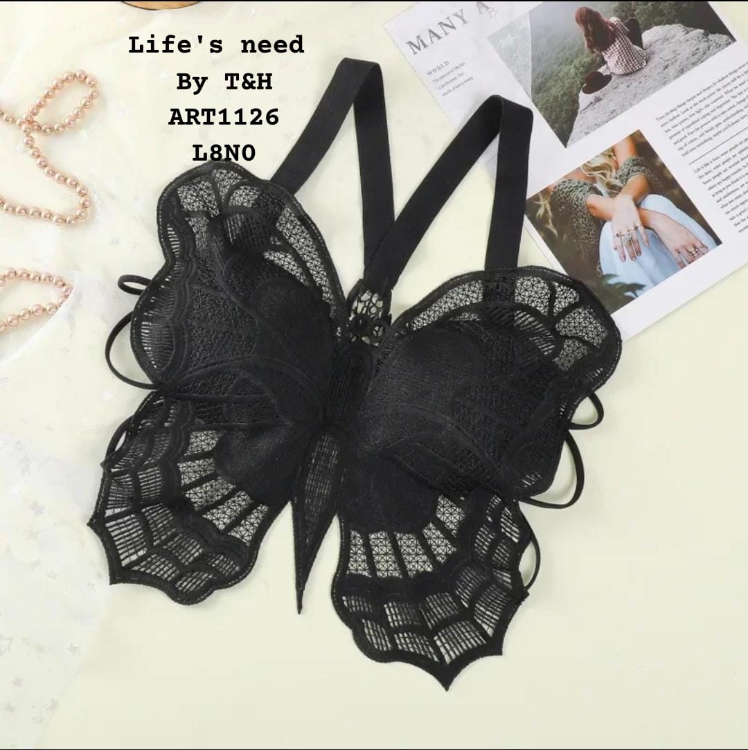 butterfly paded bra