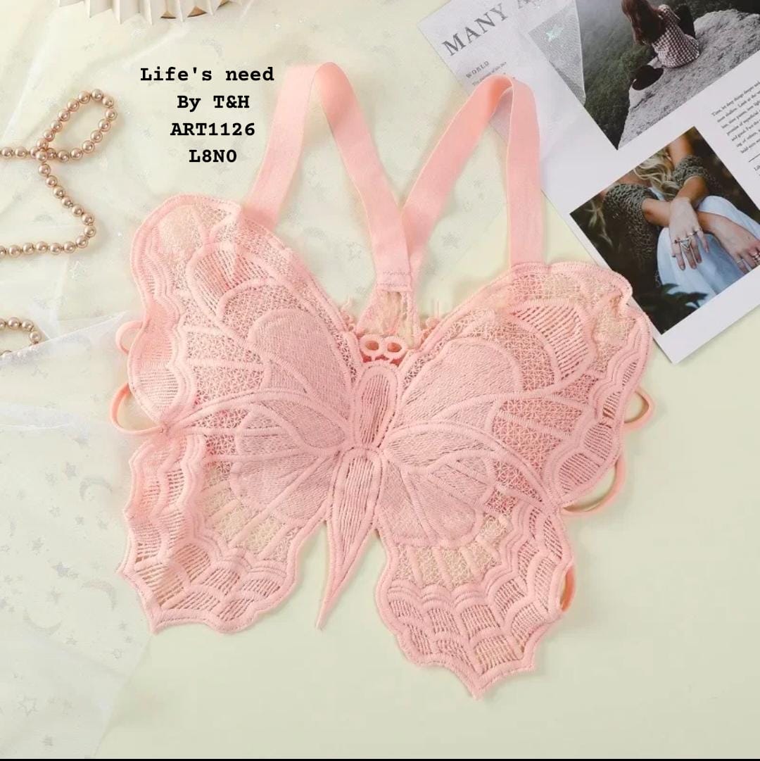 butterfly paded bra