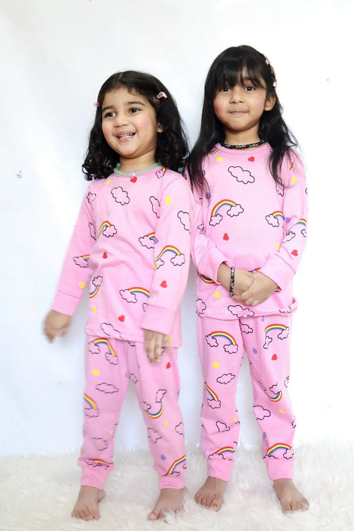 Pink Raimbow Printed Kids Wear (Each)