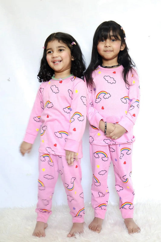 Pink Raimbow Printed Kids Wear (Each)