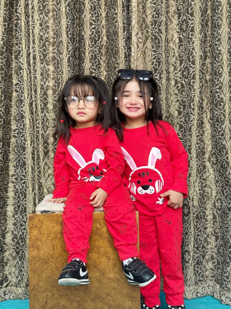 Red Rabbit Printed Kids Wear (Each)