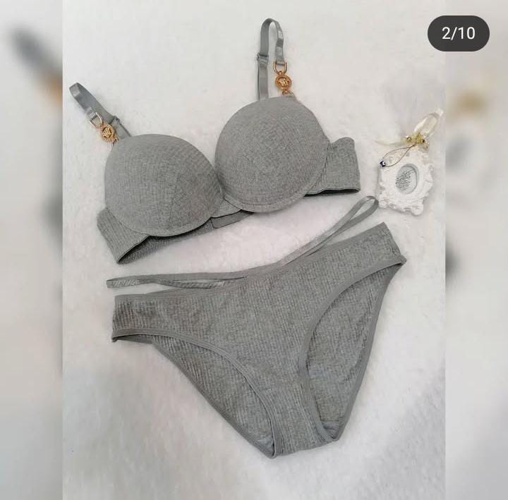 Imported Premium Bra & Panty Set with Beads – Soft Padded