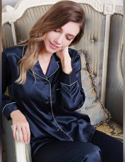Piping Shirt Pajama Suit – Stylish & Comfortable Nightwear