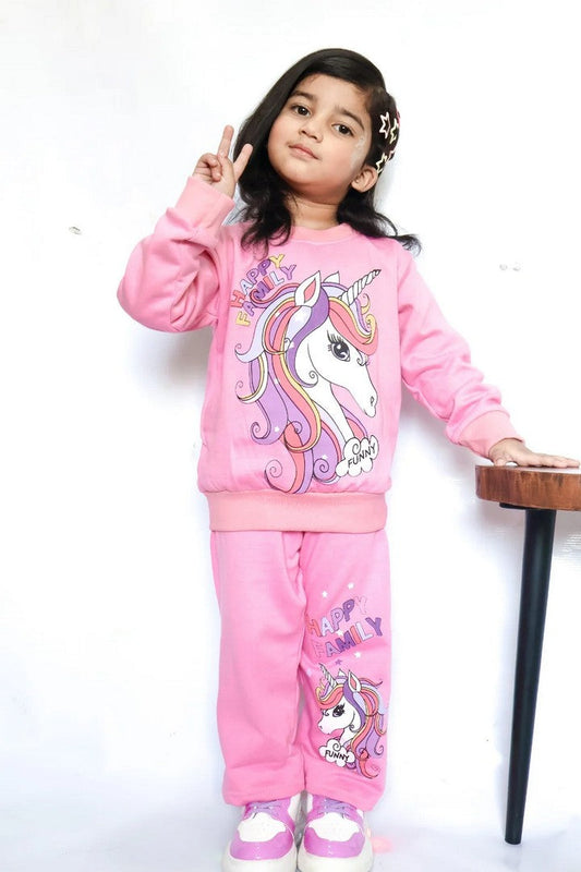 Happy Family Printed Fleece Winter Suit For Kids