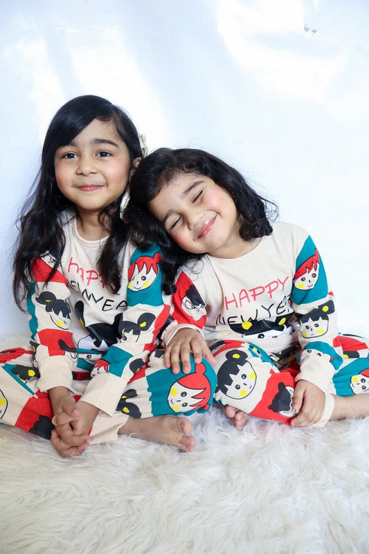 Happy New Year  Printed Kids Wear (Each)