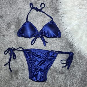 Sexy Bikini – Silk Padded Bikini & Swimwear – Maroon Bikini