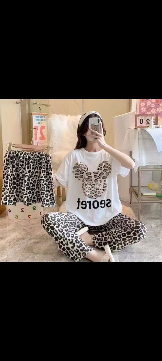 Cheetah pj's set