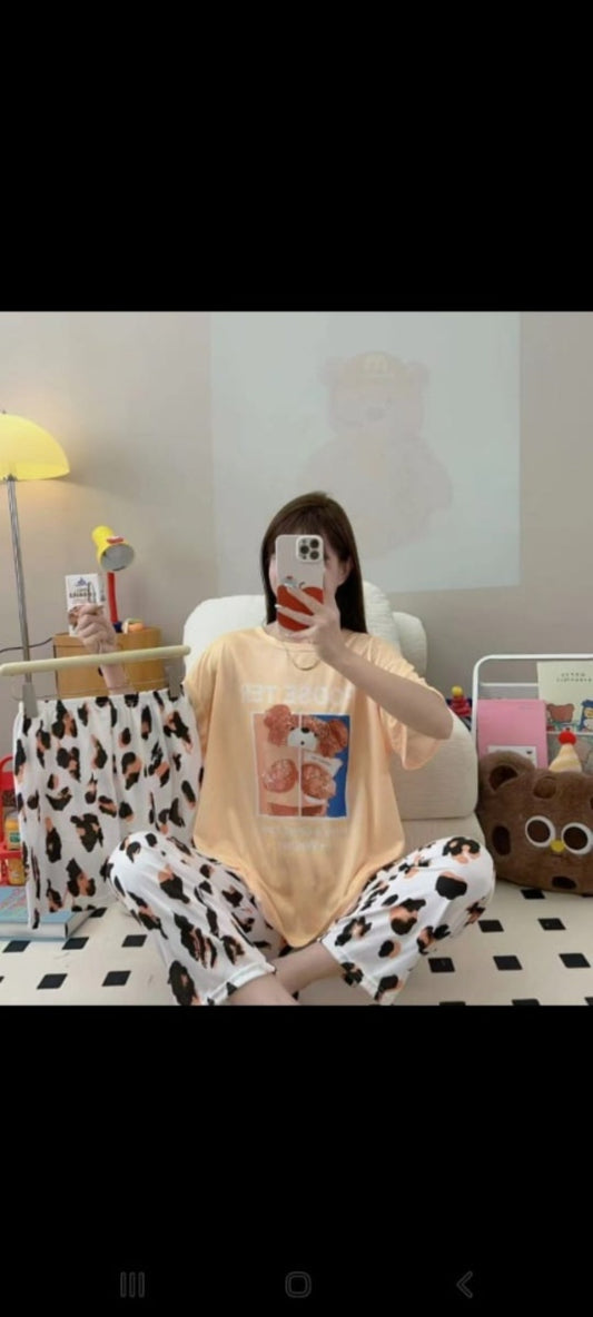 Cheetah pj's set