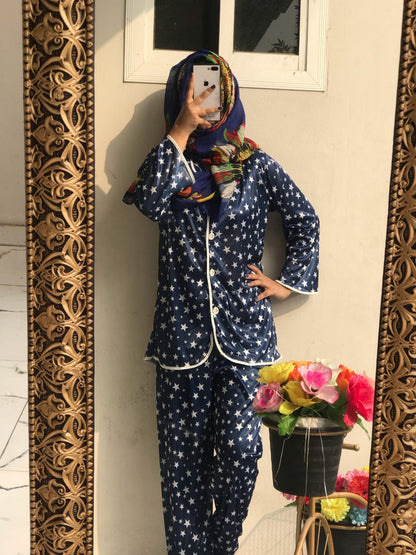 PJS Printed Pajama Night Suit(N-T-L-271)