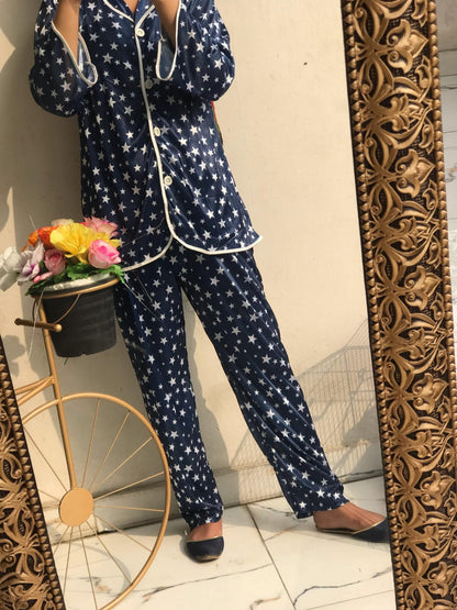 PJS Printed Pajama Night Suit(N-T-L-271)