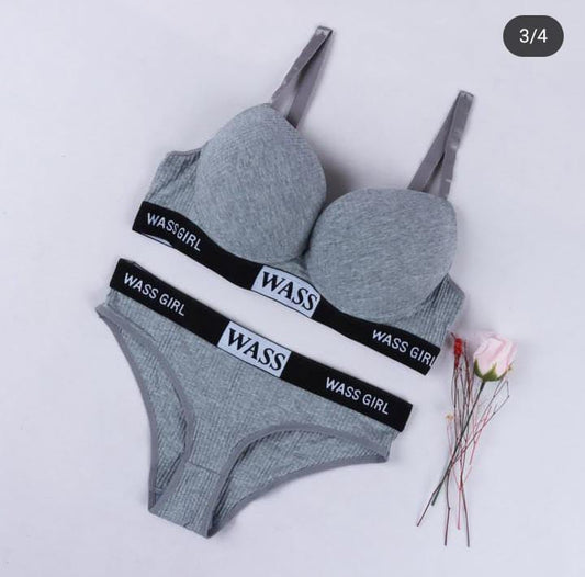 Imported Premium "Was Girl Style" Design Bra & Panty Set – Bold & Beautiful - 123