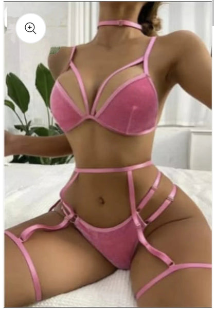 3 pec bikni garter set