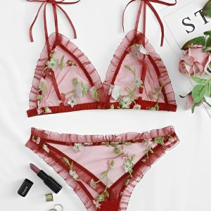 Imported Net & Silk Bra Set – Free Size, Premium Quality